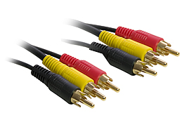 3M Triple RCA Phono Cable