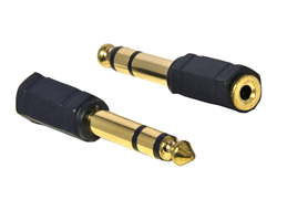 6.3mm Stereo Jack to 3.5mm Stereo Socket Adaptor