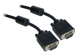 1M SVGA Cable - Male to Male (15 Pin Ferrite)